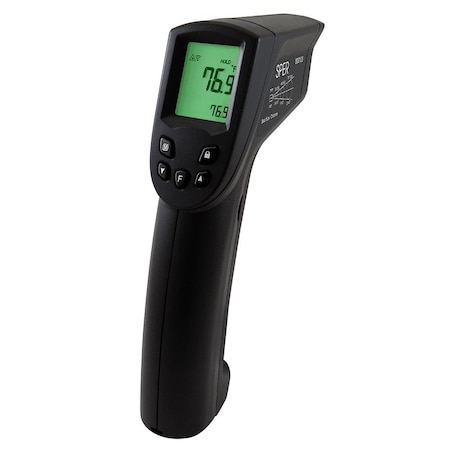Sper Scientific Advanced Infrared Thermometer Gun with Alarm 12:1 / 1400F 800106